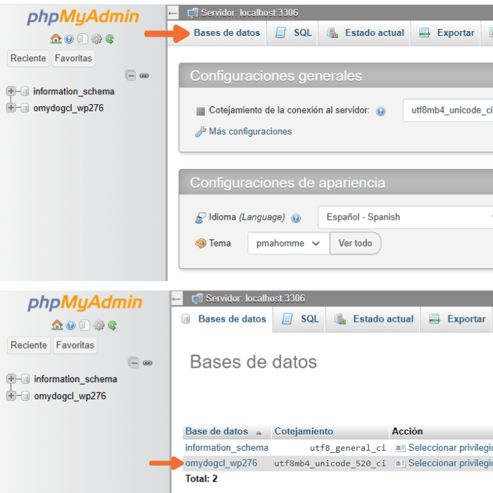 Cómo respaldar Bases de datos en cPanel phpMyAdmin